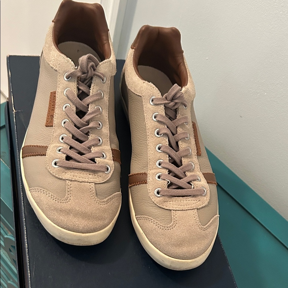 Stylish Tan Men's Sneakers LACOSTE